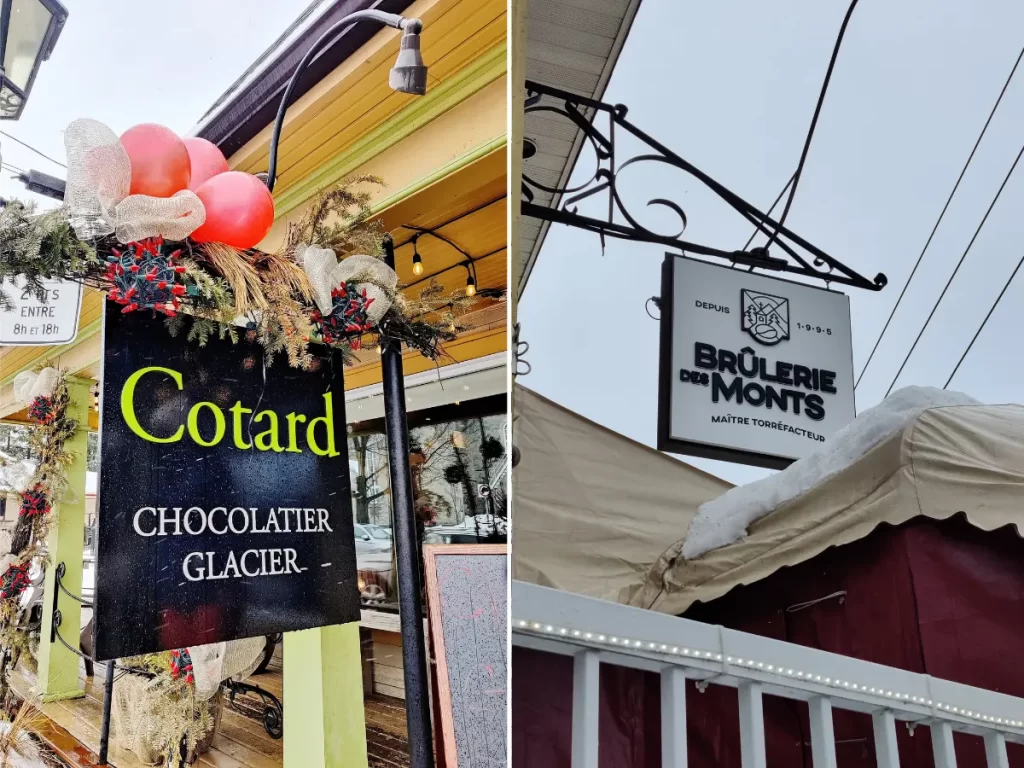 A picture of local businesses Cotard chocolatier and brulerie des monts