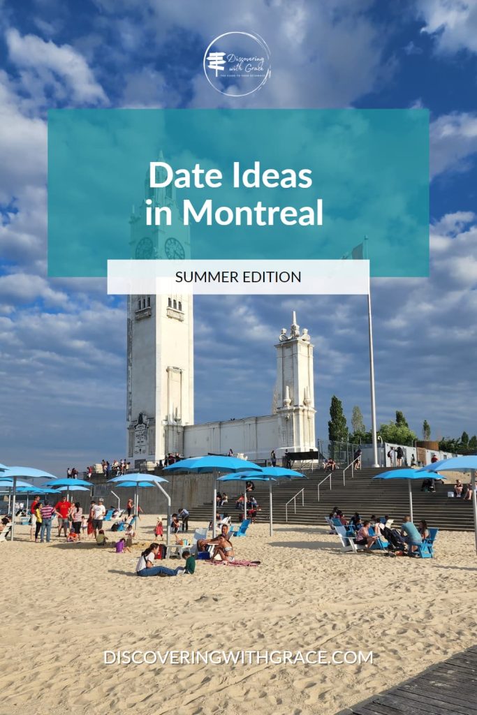 clock tower of montreal in the background with text that reads date ideas in montreal summer edition